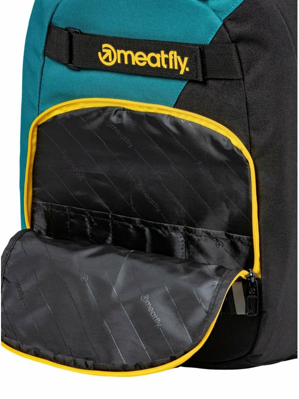 Meatfly Meatfly nahrbtnik Exile Black / Snake Green 24 L | Zelena | Prostornina 24 L