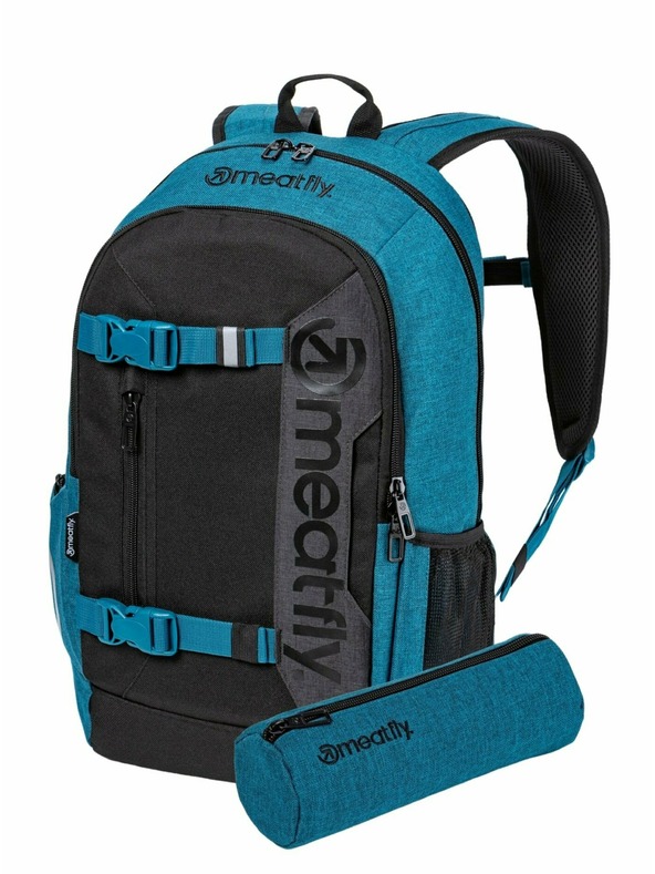 Meatfly Meatfly nahrbtnik Basejumper Petrol Heather / Black 22 L | Modra | Prostornina 22 L