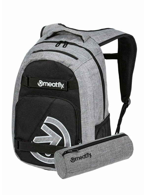 Meatfly Nahrbtnik Meatfly Exile Black / Grey Heather 24 L