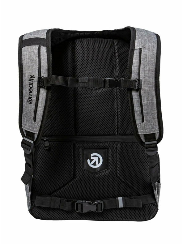 Meatfly Nahrbtnik Meatfly Exile Black / Grey Heather 24 L