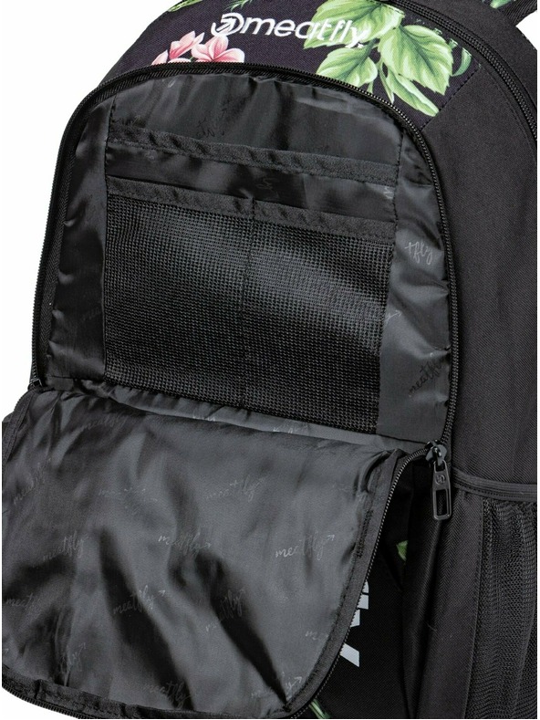 Meatfly Nahrbtnik Meatfly Basejumper Tropical Black 22 L