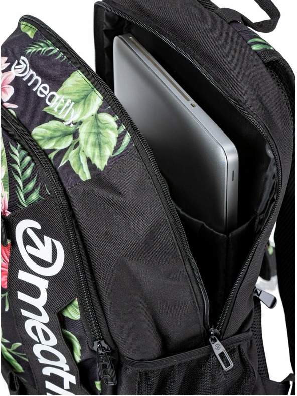 Meatfly Nahrbtnik Meatfly Basejumper Tropical Black 22 L