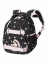 Meatfly Nahrbtnik Meatfly Levi Black Dots 10 L | Črna | Prostornina 10 L