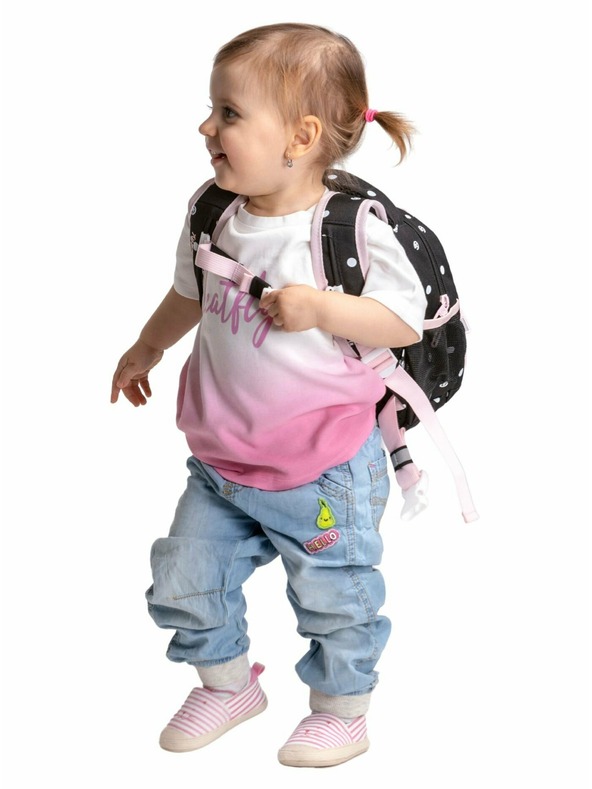 Meatfly Nahrbtnik Meatfly Levi Black Dots 10 L | Črna | Prostornina 10 L