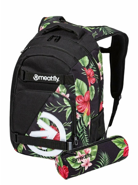 Meatfly Nahrbtnik Meatfly Exile Tropical Black 24 L | Črna | Prostornina 24 L