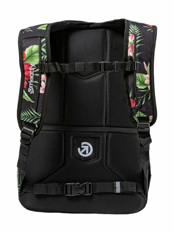 Meatfly Nahrbtnik Meatfly Exile Tropical Black 24 L | Črna | Prostornina 24 L