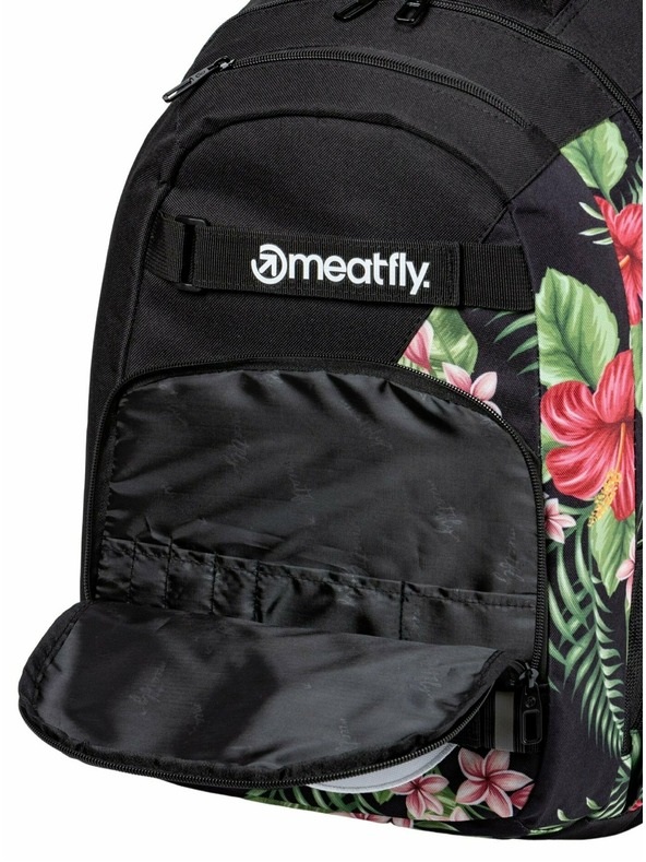 Meatfly Nahrbtnik Meatfly Exile Tropical Black 24 L | Črna | Prostornina 24 L