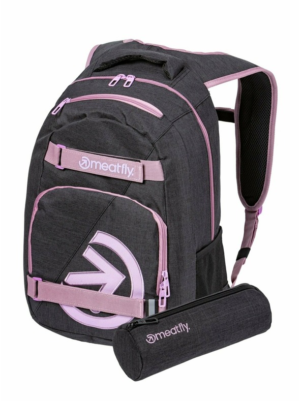 Meatfly Nahrbtnik Meatfly Exile Pink / Charcoal Heather 24 L