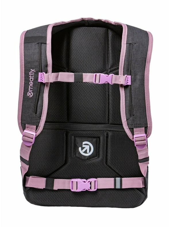 Meatfly Nahrbtnik Meatfly Exile Pink / Charcoal Heather 24 L