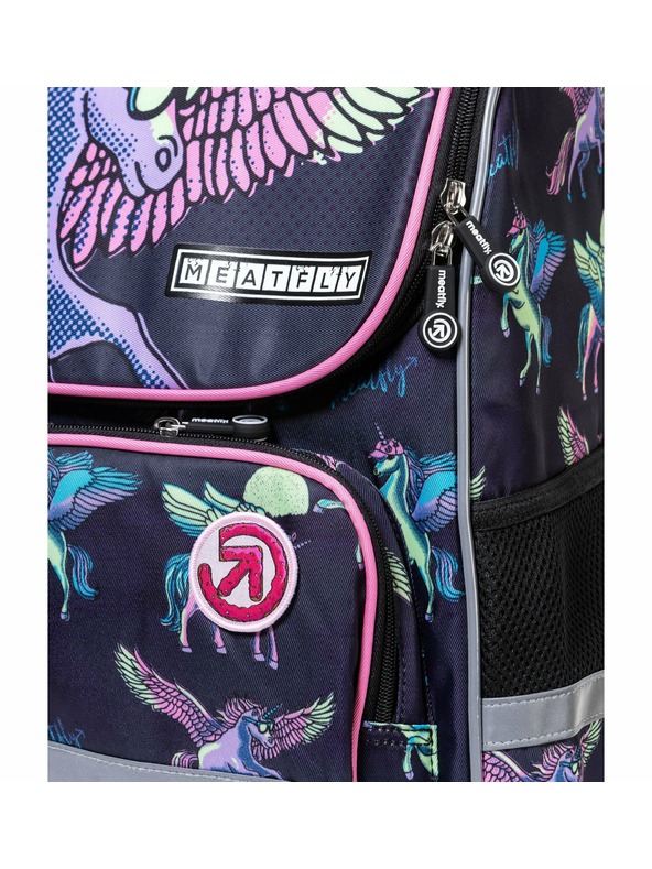 Meatfly Meatfly šolska torba Alex Black Unicorn