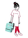 Reisenthel Nahrbtnik Reisenthel Backpack Kids Cats and dogs mint