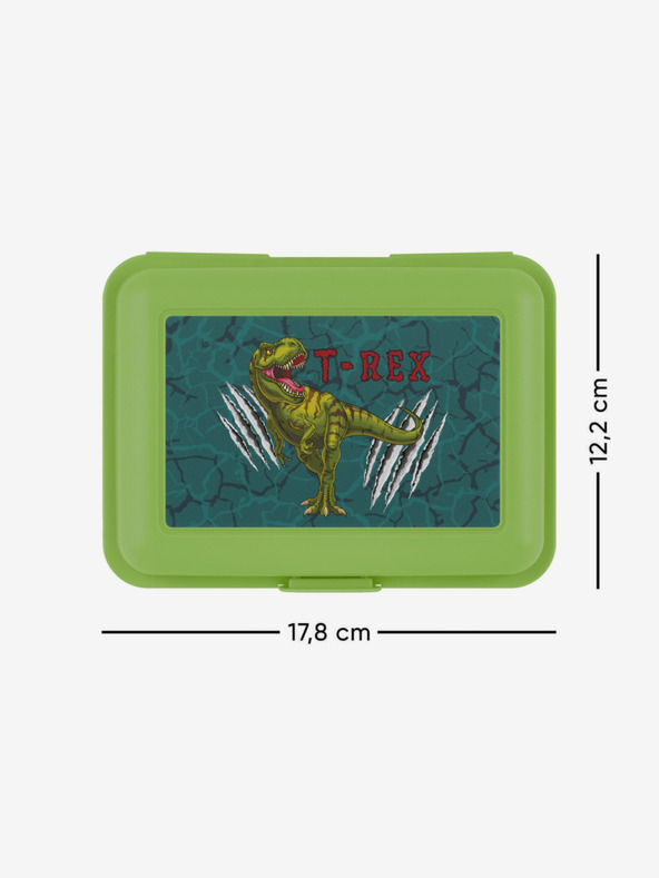 BAAGL  Zelena Baagl T-Rex škatla za prigrizek