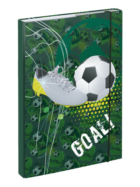 BAAGL  Zelena mape za šolske zvezke A4 Nogometni gol Baagl