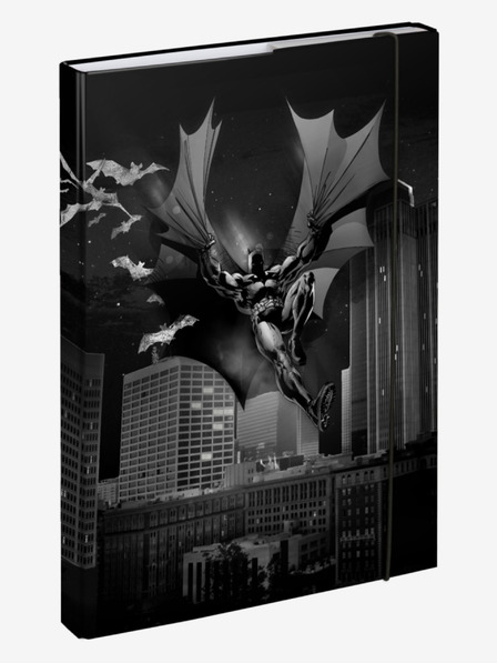 BAAGL  Črna platnica za šolski zvezek A4 Batman Dark City Baagl
