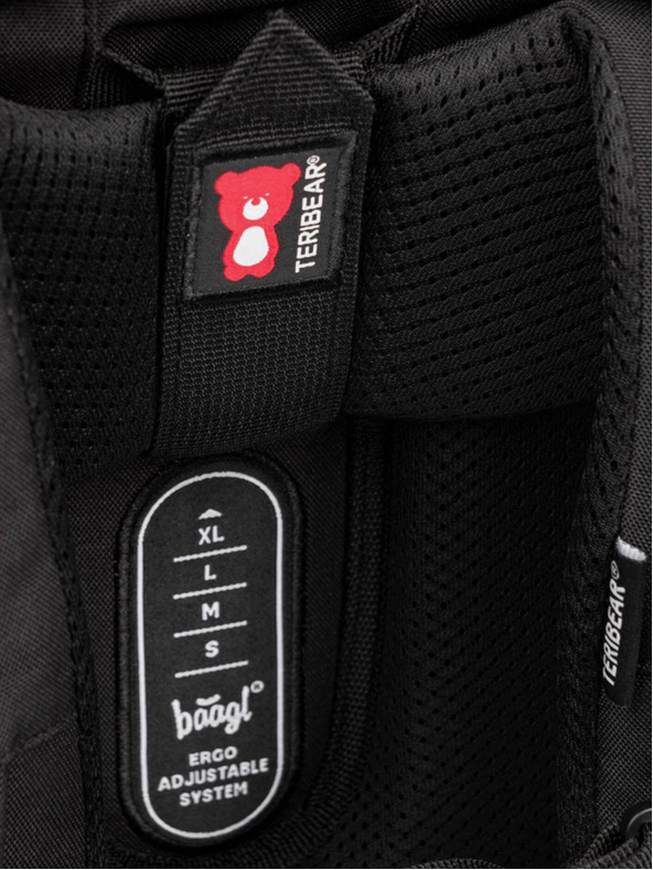 BAAGL  Črna šolska torbica zippy teribear Baagl