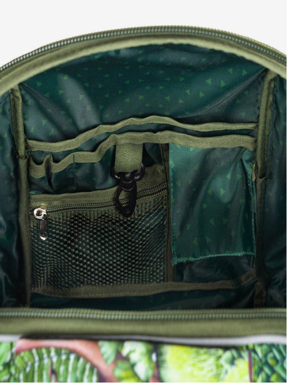 BAAGL  Zelena šolska torba police dinozavri Baagl