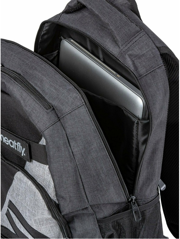 Meatfly Nahrbtnik Meatfly Exile Charcoal Heather / Grey Heather 24 L