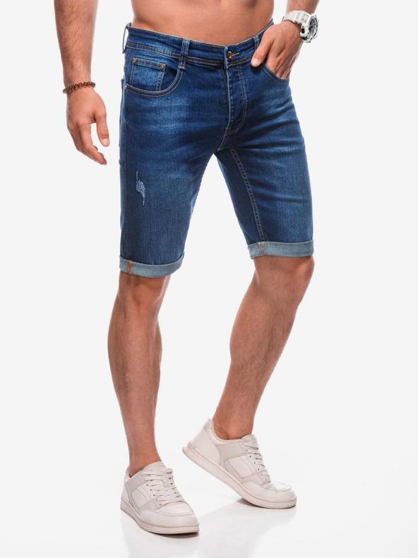 Edoti Moške jeans kratke hlače W - modre EDOTI