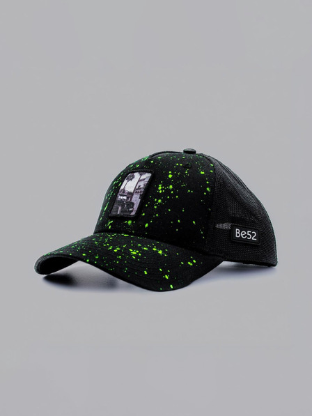 Be52 Be52 Wagon splash kapa premium črna/neon zelena