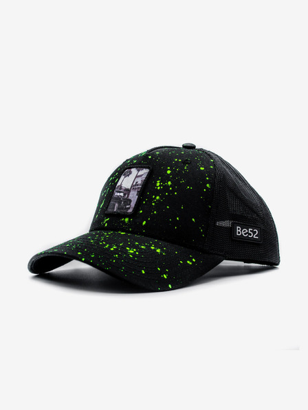 Be52 Be52 Wagon splash kapa premium črna/neon zelena