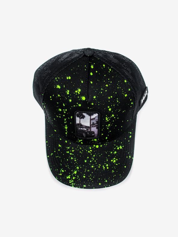 Be52 Be52 Wagon splash kapa premium črna/neon zelena