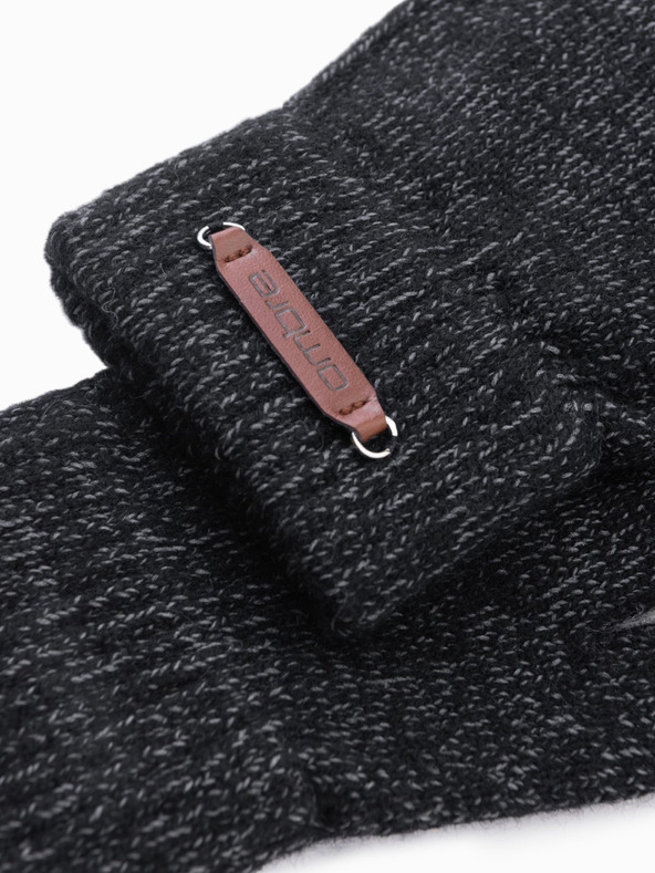 Ombre Clothing Moške pletene rokavice z volno Ombre Clothing