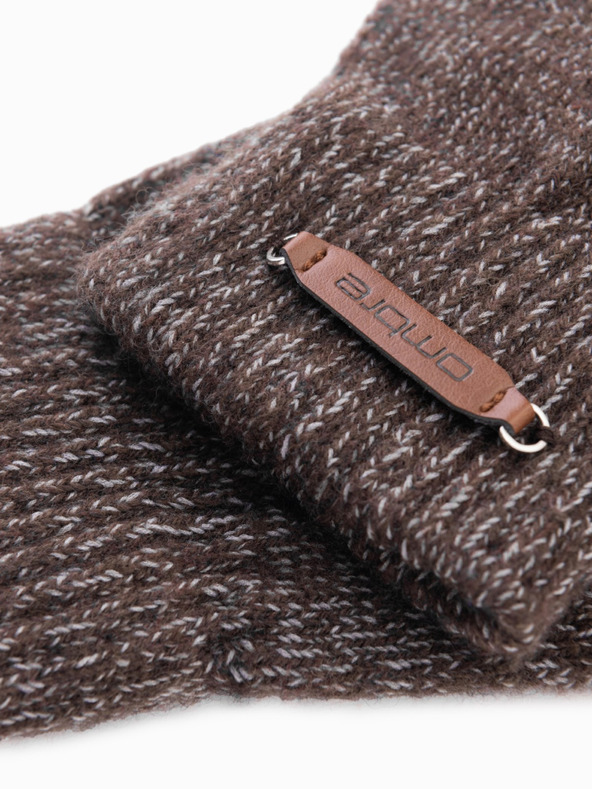 Ombre Clothing Moške pletene rokavice z volno Ombre Clothing