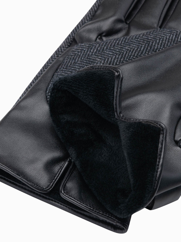 Ombre Clothing Moške elegantne rokavice iz volnene mešanice Ombre Clothing