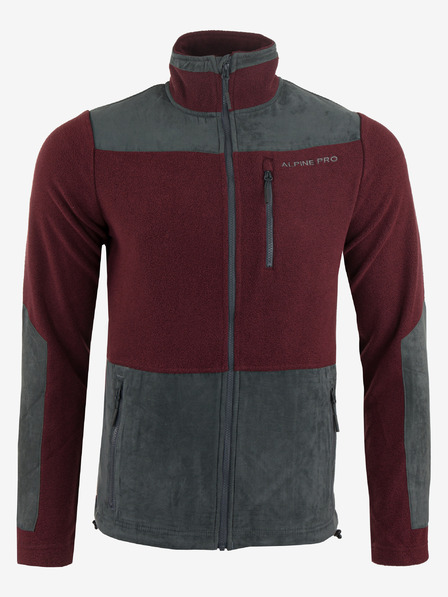 ALPINE PRO Moška majica ALPINE PRO CLEW merlot