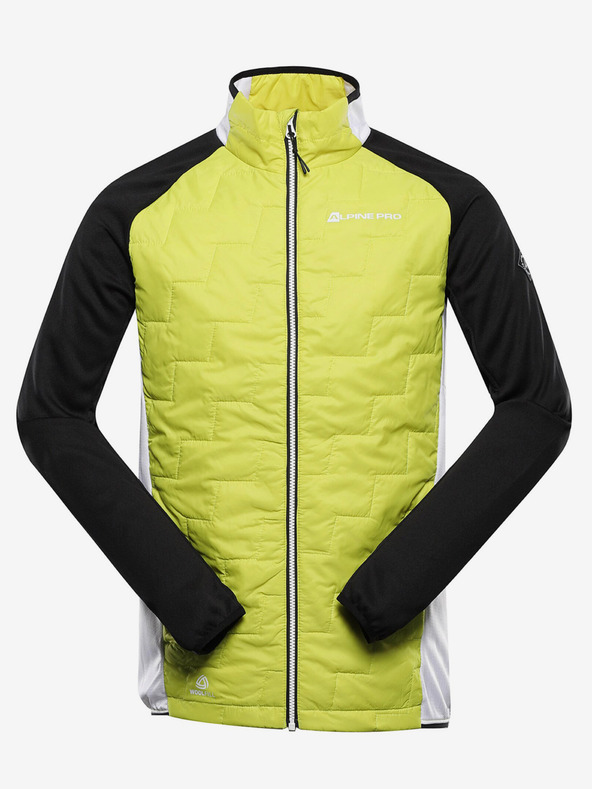 ALPINE PRO Moška majica iz merina ALPINE PRO JORW zelena