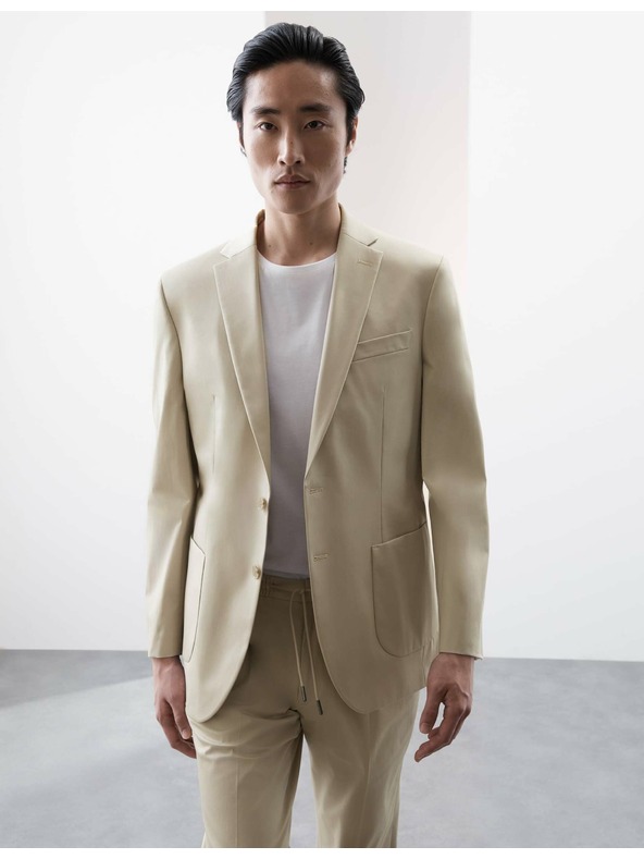 Marks & Spencer Marks & Spencer bež suknjič z visoko vsebnostjo bombaža, rahlo prilegajoč se