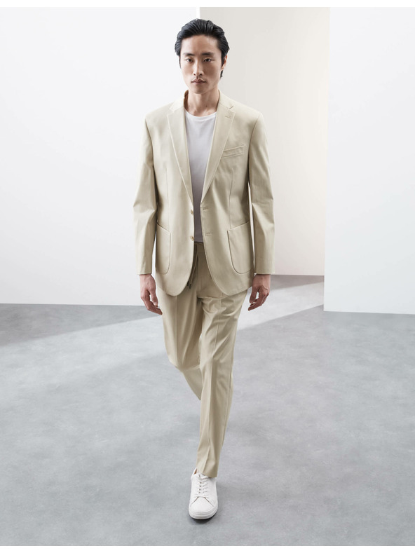 Marks & Spencer Marks & Spencer bež suknjič z visoko vsebnostjo bombaža, rahlo prilegajoč se