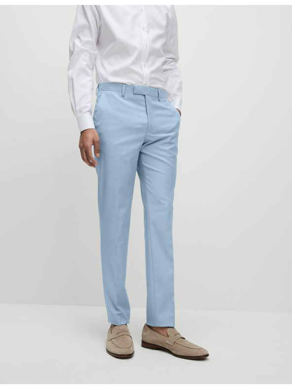 Marks & Spencer Hlače za obleko tankega kroja Marks & Spencer modre barve