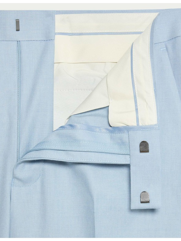 Marks & Spencer Hlače za obleko tankega kroja Marks & Spencer modre barve