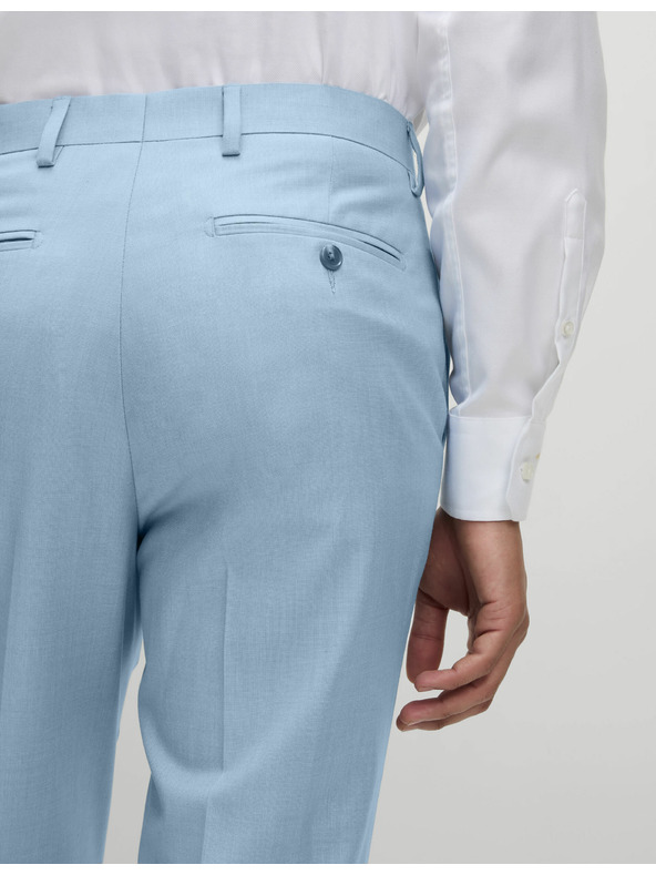 Marks & Spencer Hlače za obleko tankega kroja Marks & Spencer modre barve