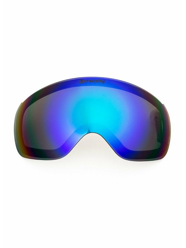 Meatfly Meatfly nadomestna leča Ekko XL C - Green Chrome | Črna | Velikost