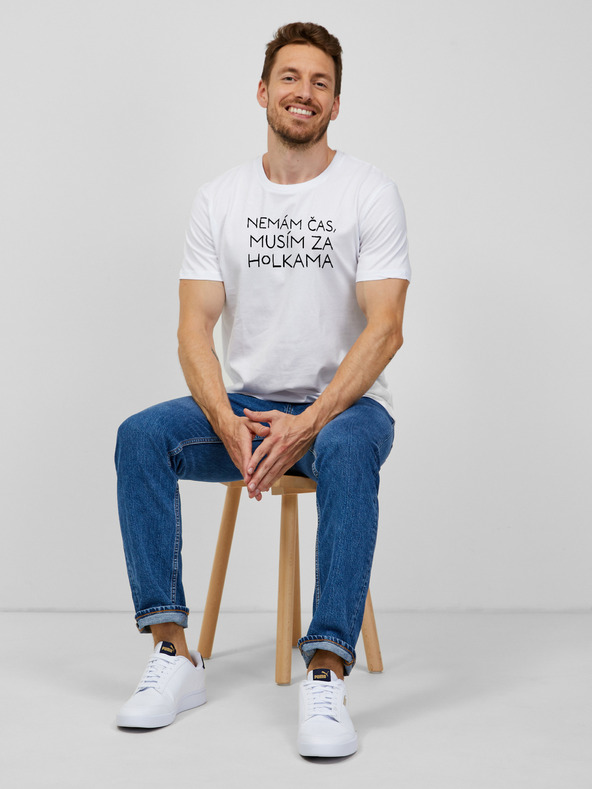ZOOT.Original Bela moška majica ZOOT.Original Nimam časa, moram k dekletom