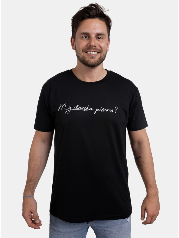 ZOOT.Original Črna moška majica ZOOT Original Are we writing today?