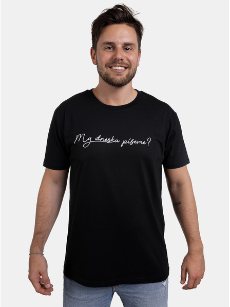 ZOOT.Original Črna moška majica ZOOT Original Are we writing today?