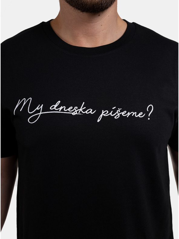 ZOOT.Original Črna moška majica ZOOT Original Are we writing today?