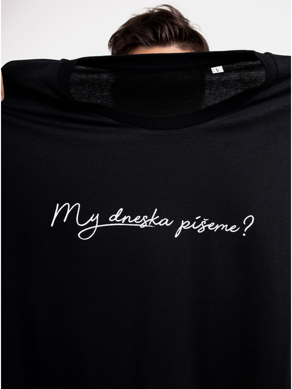 ZOOT.Original Črna moška majica ZOOT Original Are we writing today?