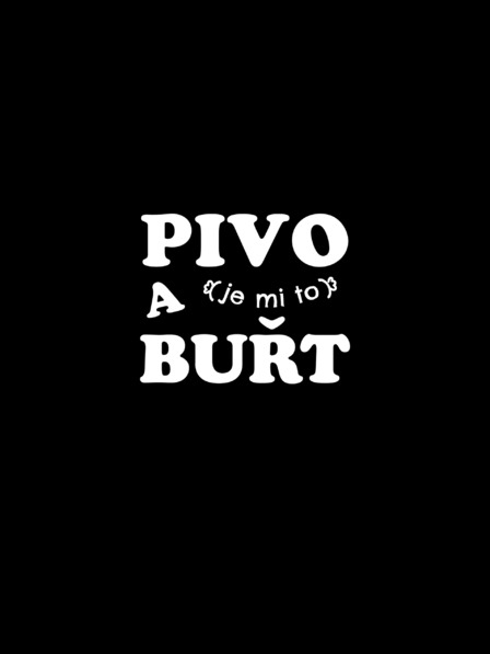 ZOOT.Original Črna moška majica ZOOT.Original PIVO in (to sem jaz) BUŘT