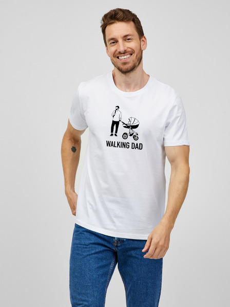 ZOOT.Original Bela moška majica ZOOT.Original Walking Dad