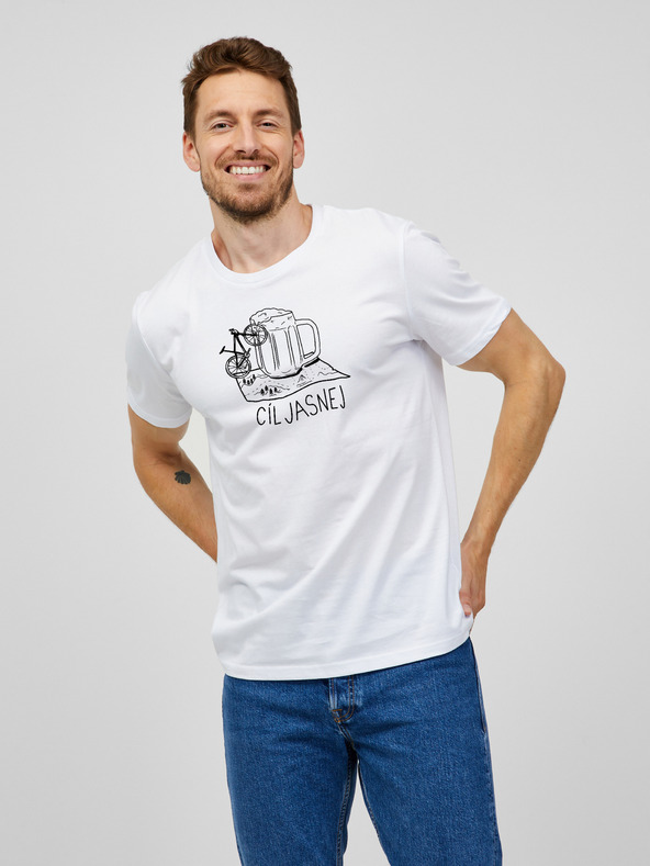 ZOOT.Original Bela moška majica s potiskom ZOOT.Original Aim bright