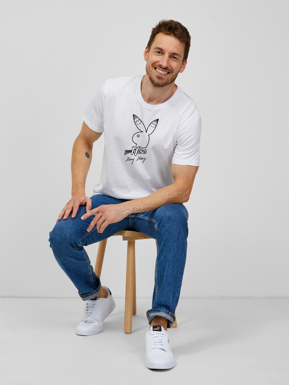 ZOOT.Original Bela moška majica ZOOT.Original Playboy kraljiček