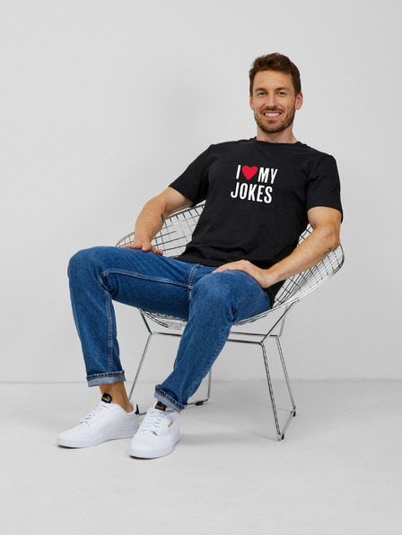 ZOOT.Original Črna moška majica ZOOT.Original I love my jokes