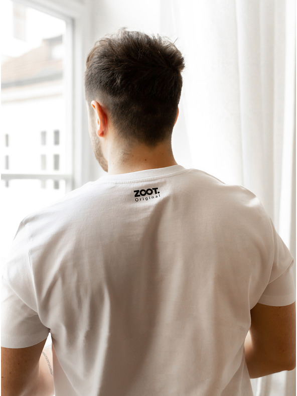ZOOT.Original Bela moška majica ZOOT Original Devetdeseta leta večigralstvo