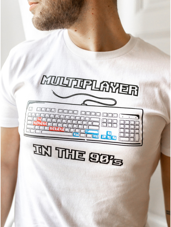 ZOOT.Original Bela moška majica ZOOT Original Devetdeseta leta večigralstvo