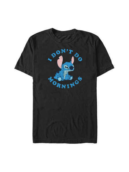 ZOOT.Fan Črna majica Disney Stitch Mornings