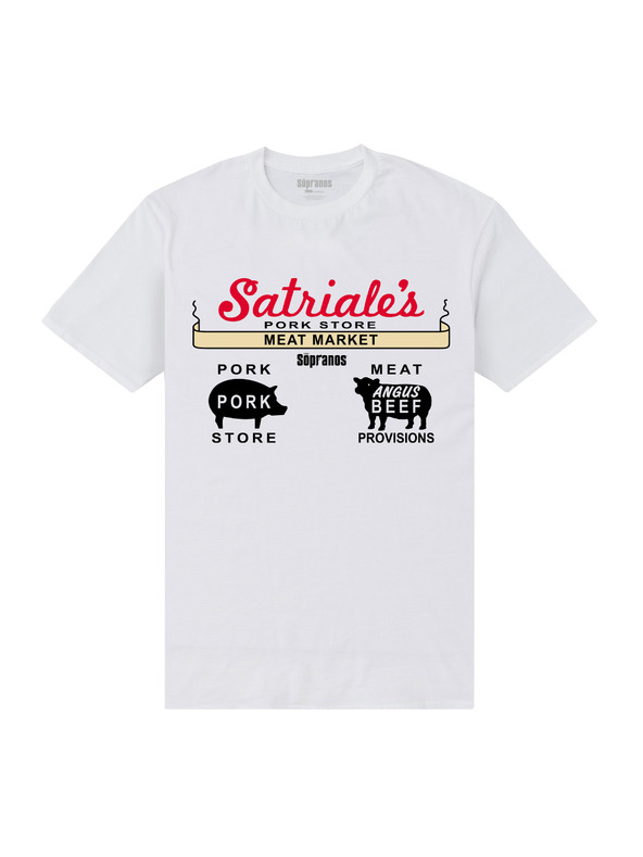 ZOOT.Fan Bela majica HBO The Sopranos Satriales